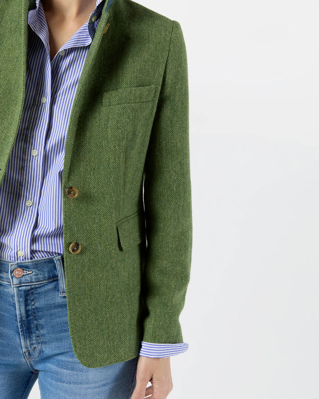 AM Green Tweed Blazer