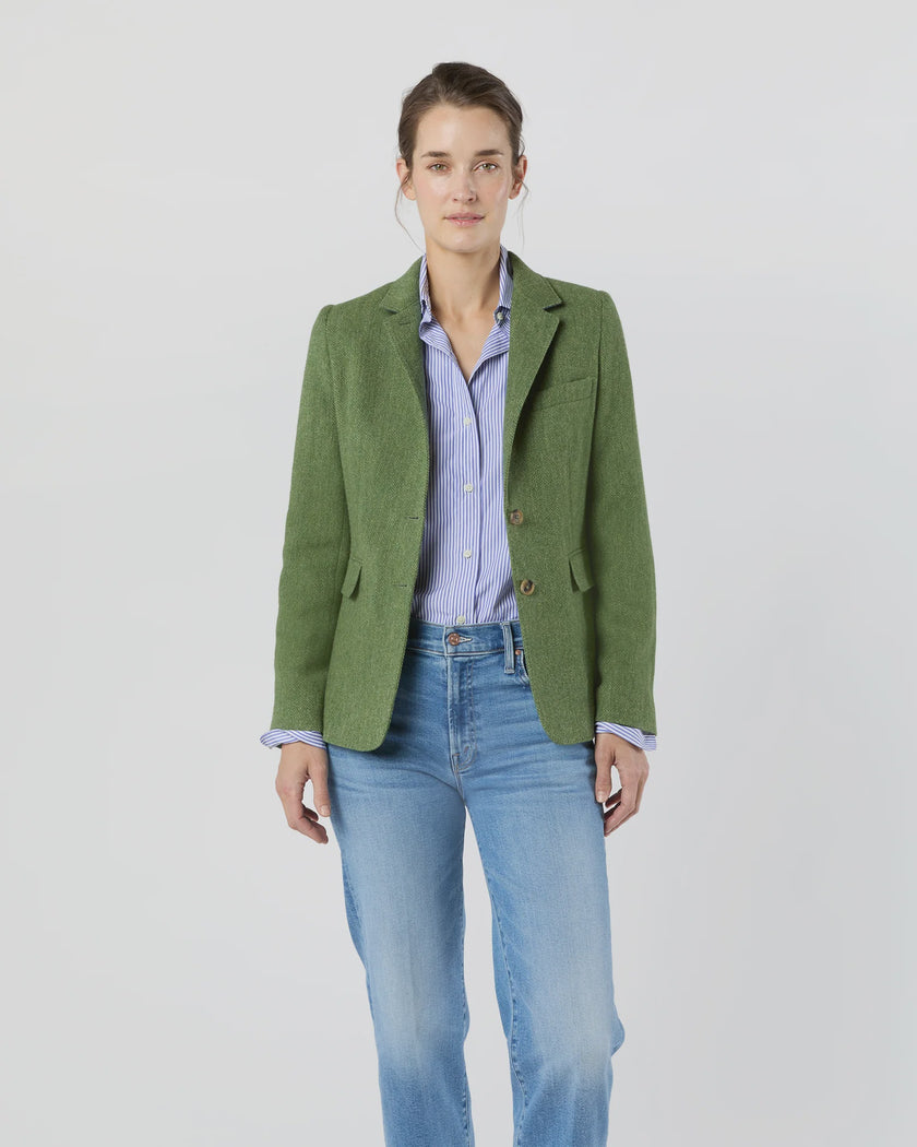 AM Green Tweed Blazer