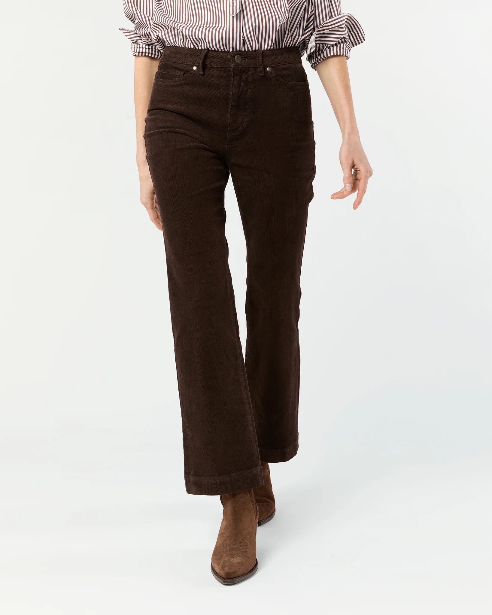 AM Corduroy Crop Flare Pant