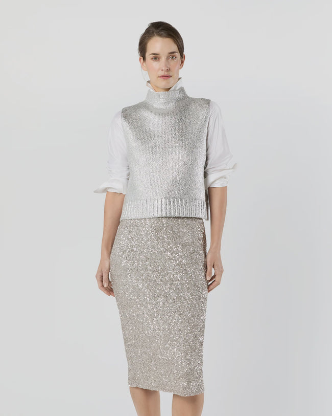 AM Metallic Sweater