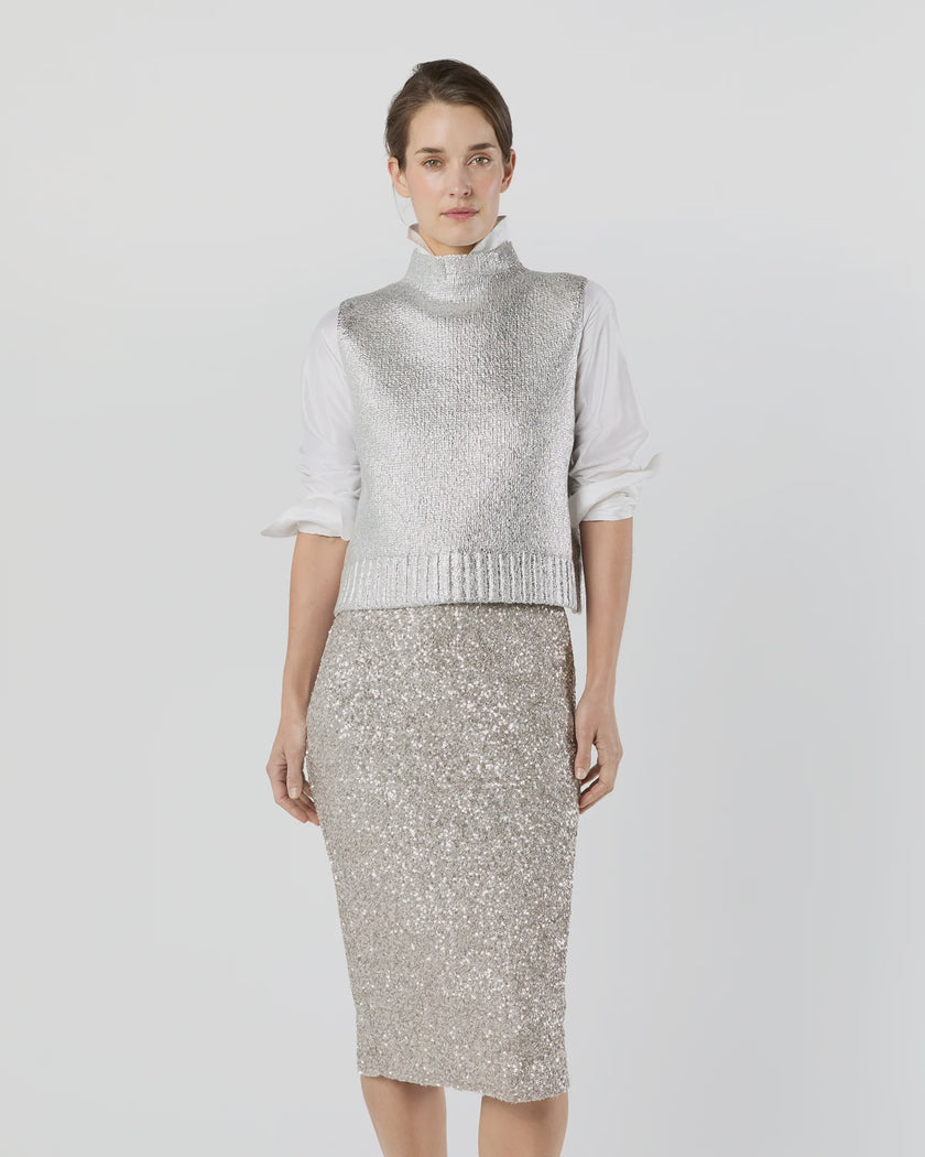 AM Metallic Sweater