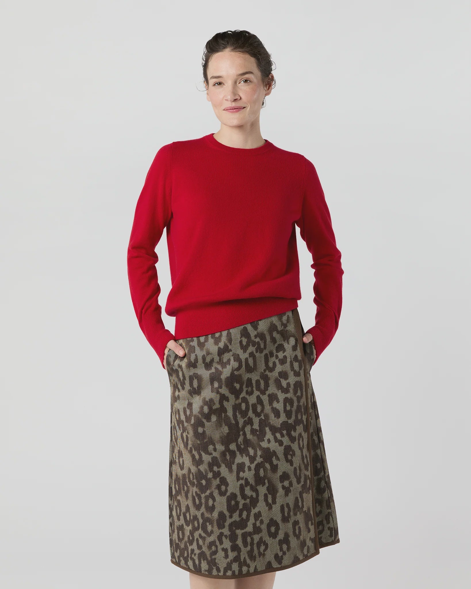 AM Red Crewneck Sweater