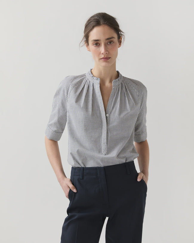 AM Checkered Blouse