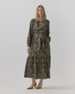 AM Round Neck Long Sleeve Maxi Dress