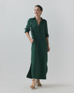 AM Silk Crepe Maxi Dress