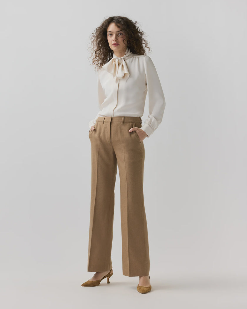 AM Camel Hair Flannel Trousers