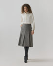 AM Houndstooth Midi Skirt