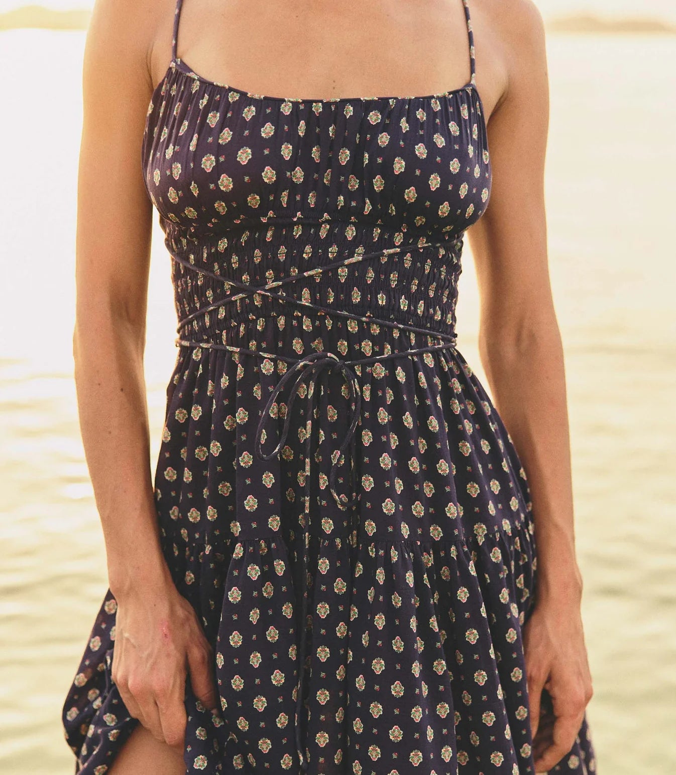 DOE Smocked Paisley Dress