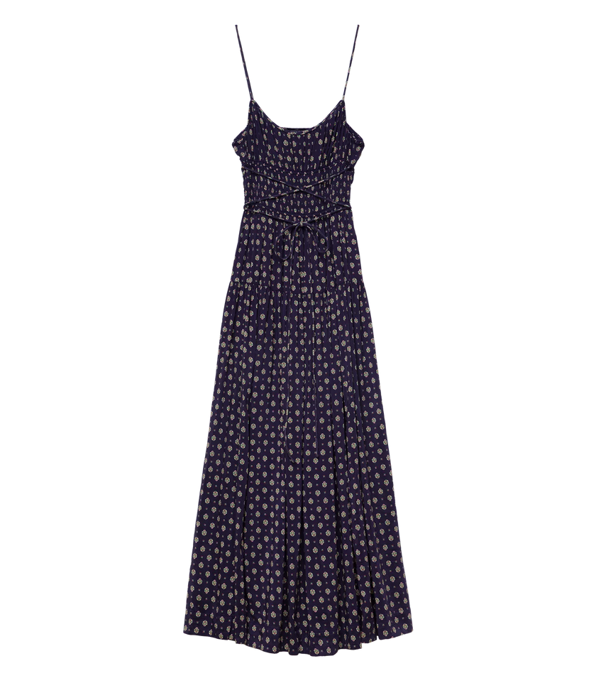 DOE Smocked Paisley Dress