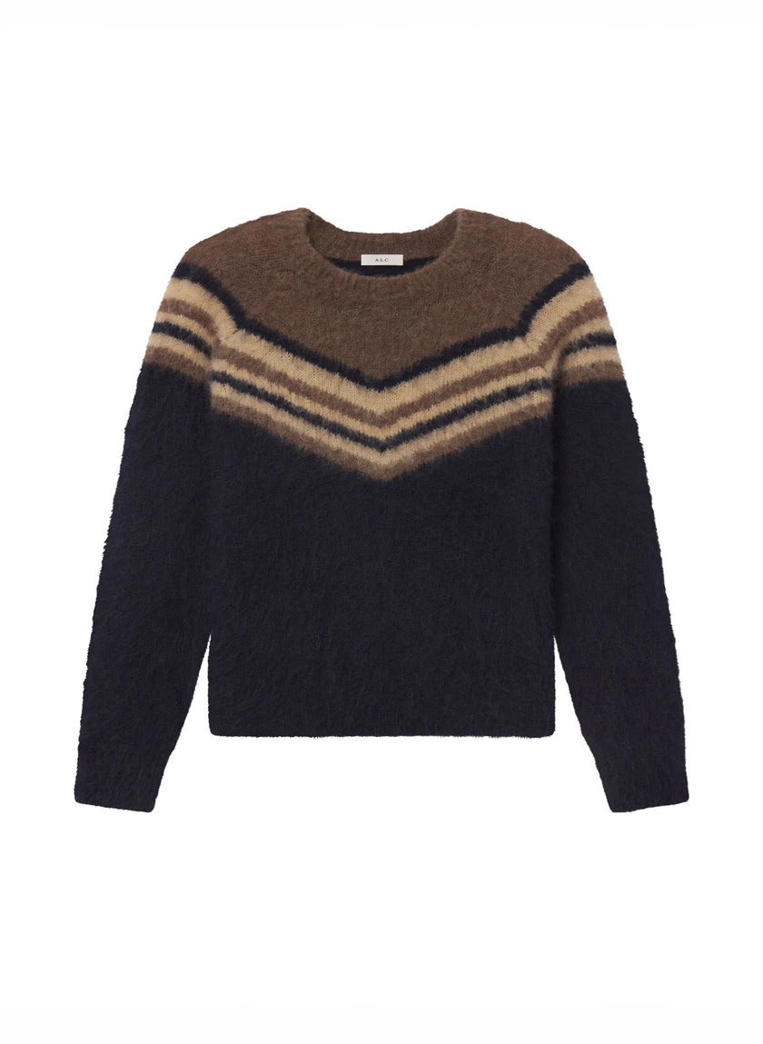 ALC Stripe Brushed Sweater