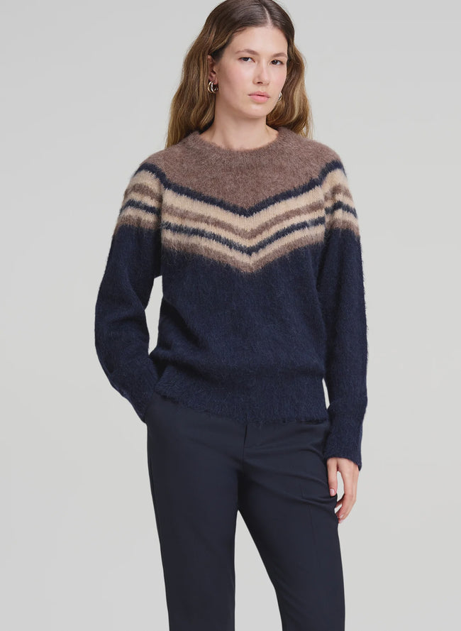 ALC Stripe Brushed Sweater
