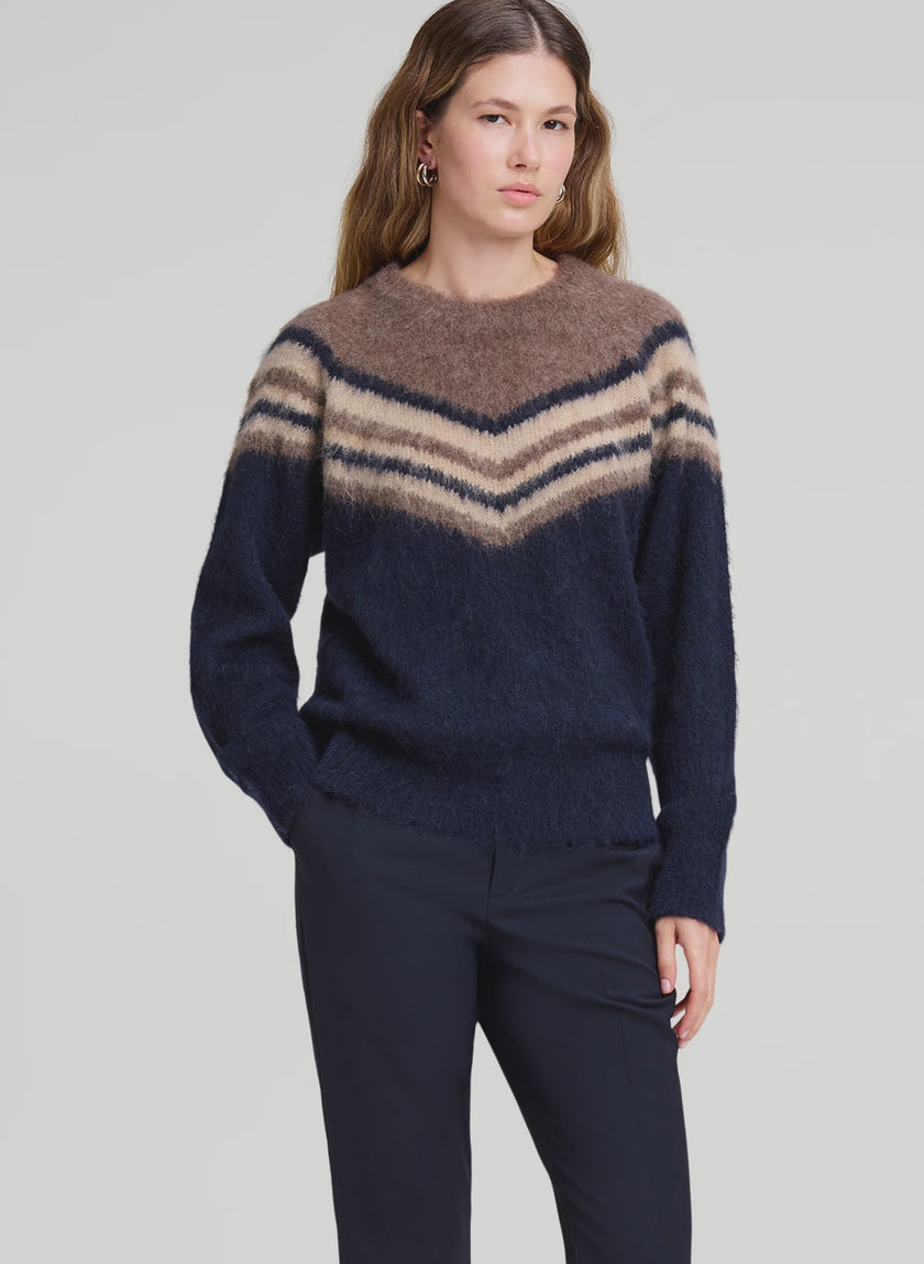 ALC Stripe Brushed Sweater