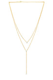 SHA Layered Lariat Necklace