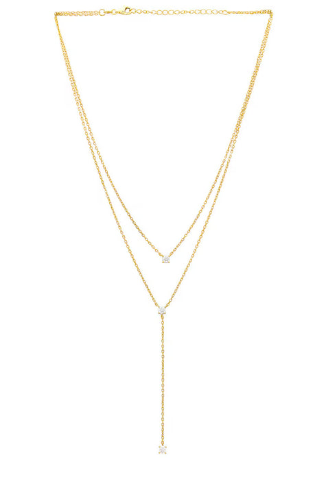 SHA Layered Lariat Necklace
