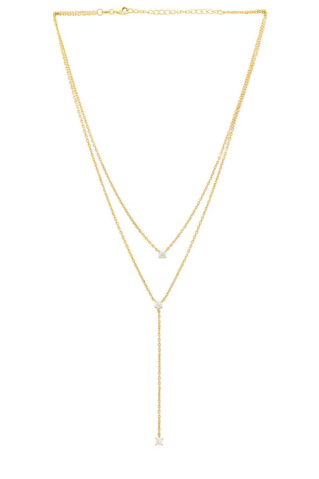 SHA Layered Lariat Necklace