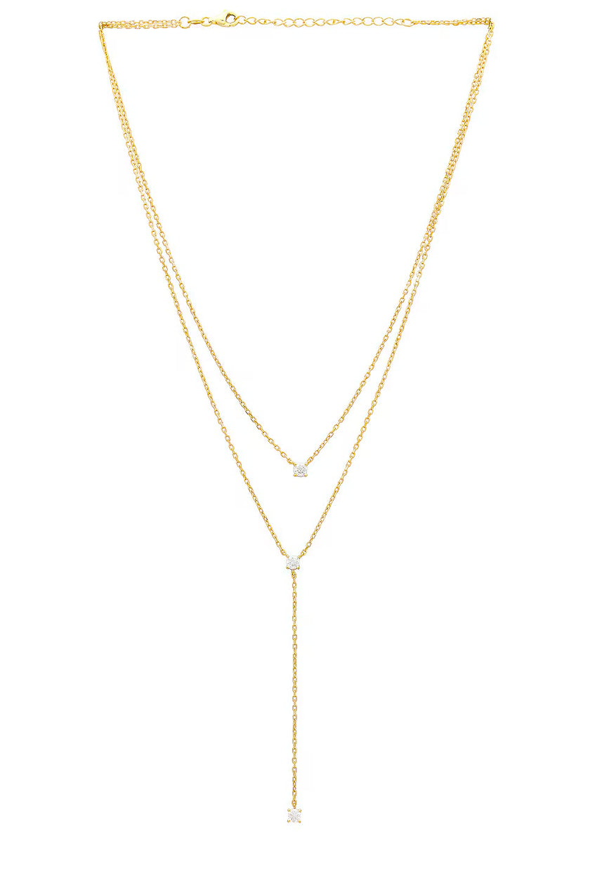 SHA Layered Lariat Necklace