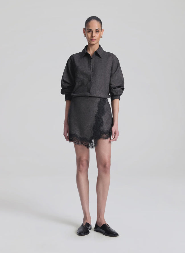 ALC Lace Trim Mini Skirt