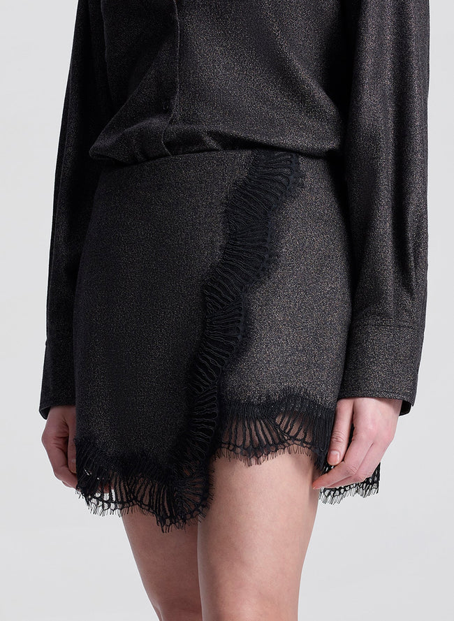 ALC Lace Trim Mini Skirt