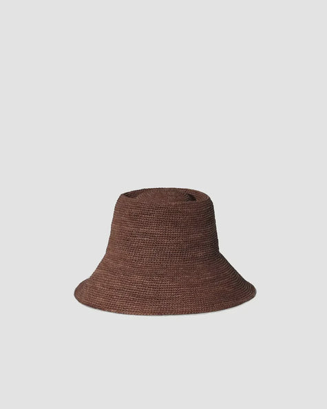 JL Straw Bucket Hat