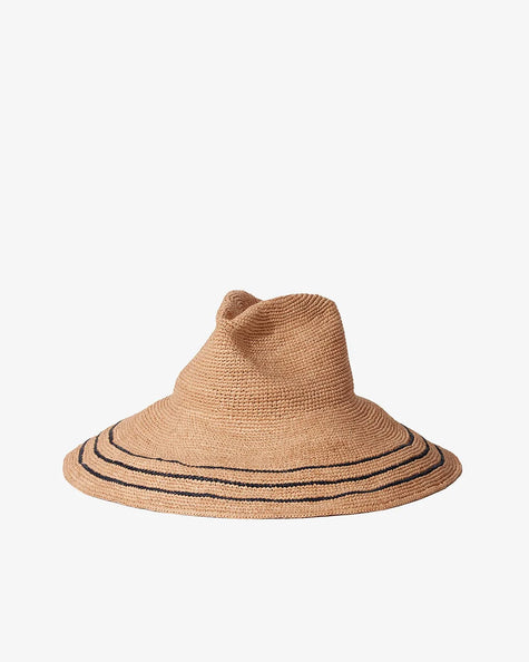 JL Striped Wide Brim Hat