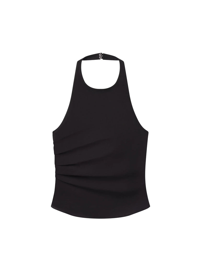 ALC Linen Stretch Halter Top