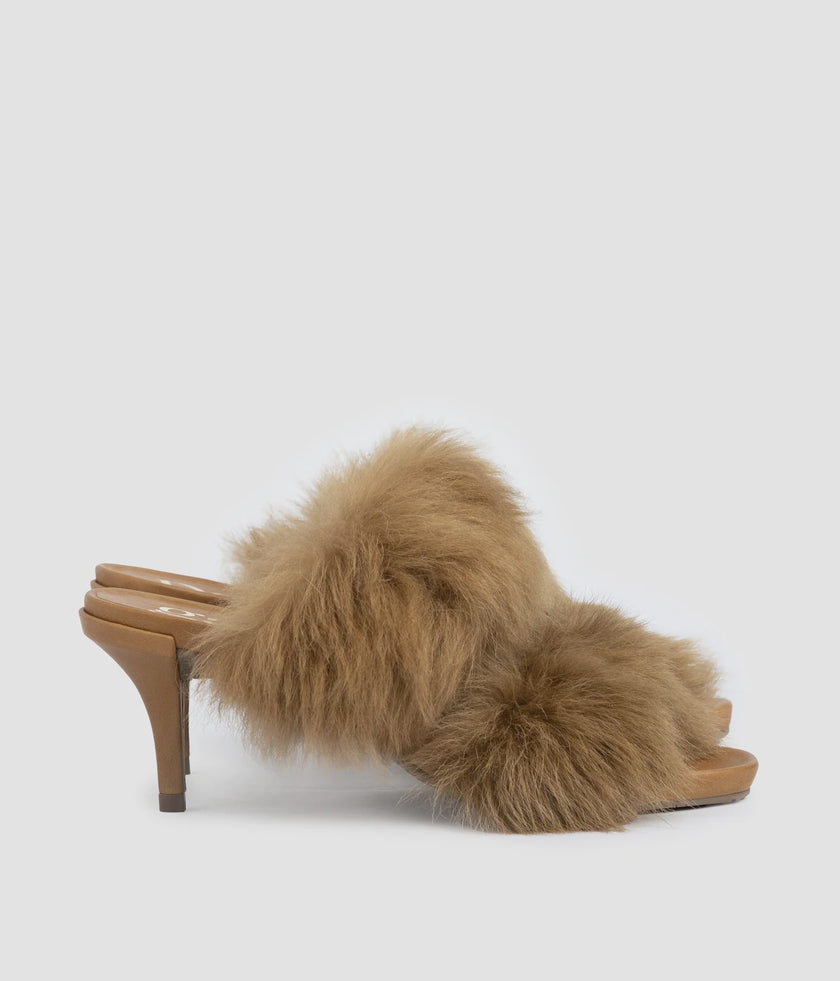 PG Fur Heeled Mule