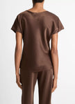 VIN Silky Short Sleeve V Neck