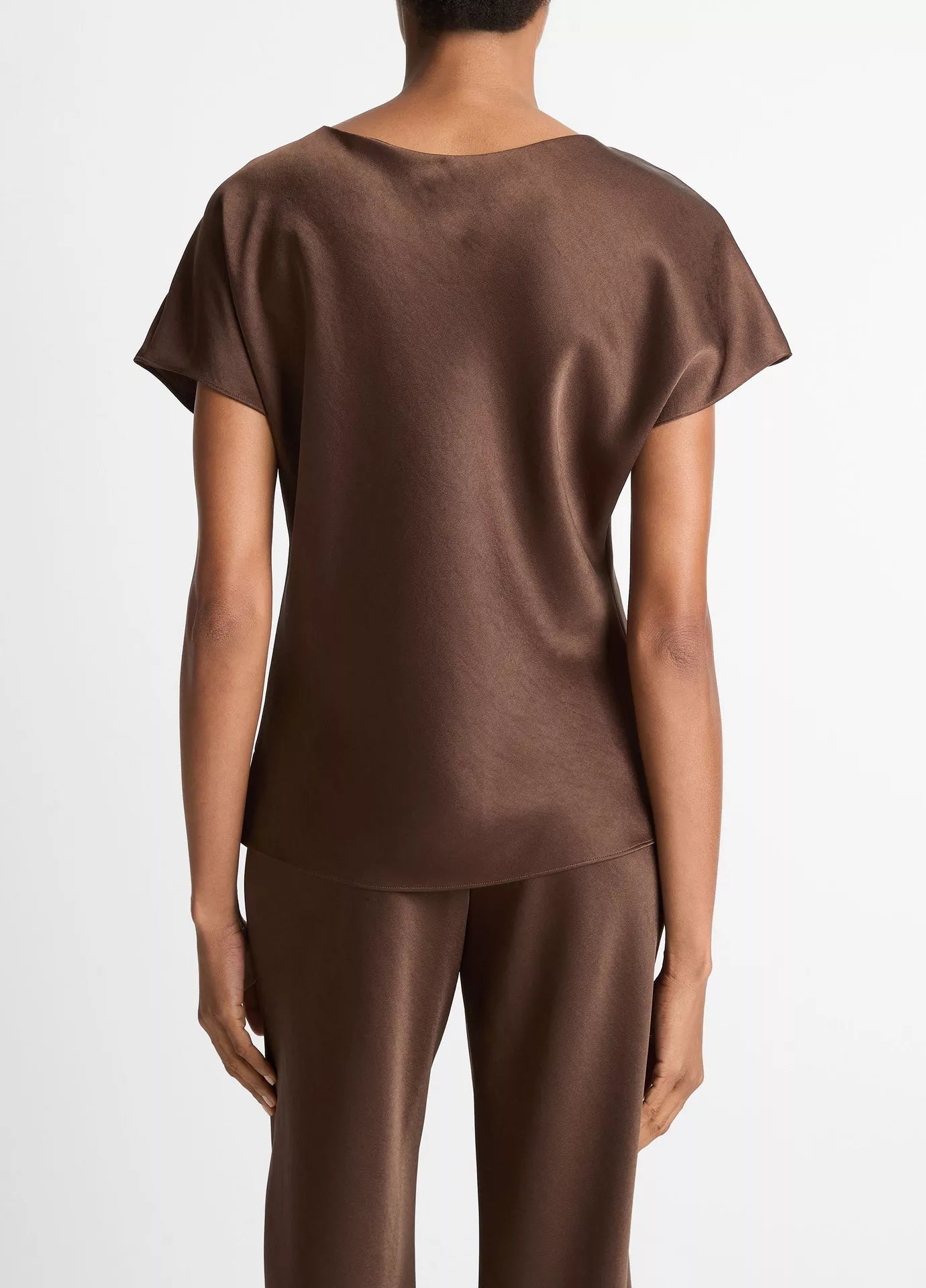VIN Silky Short Sleeve V Neck