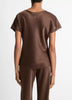 VIN Silky Short Sleeve V Neck