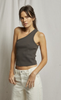 PWT One Shoulder Rib Tank