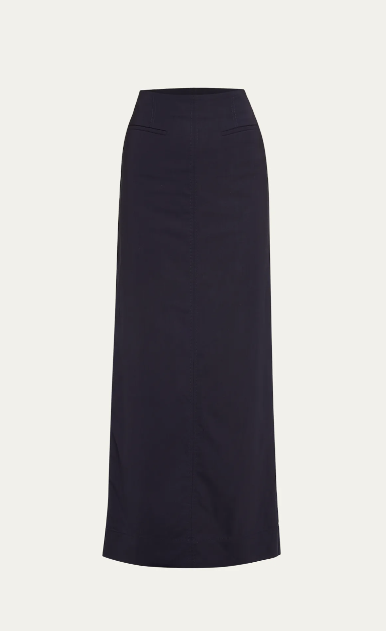 ALC Navy Suiting Maxi Skirt