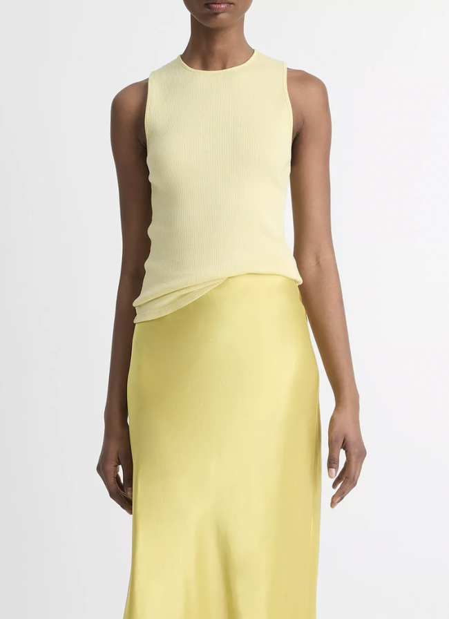 VIN Yellow Ribbed Tank