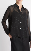 VIN Sheer Dot Blouse