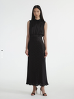 SAL Black Mock Neck Dress