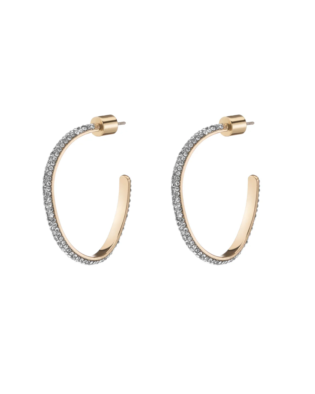 DEM Pave Curved Hoops