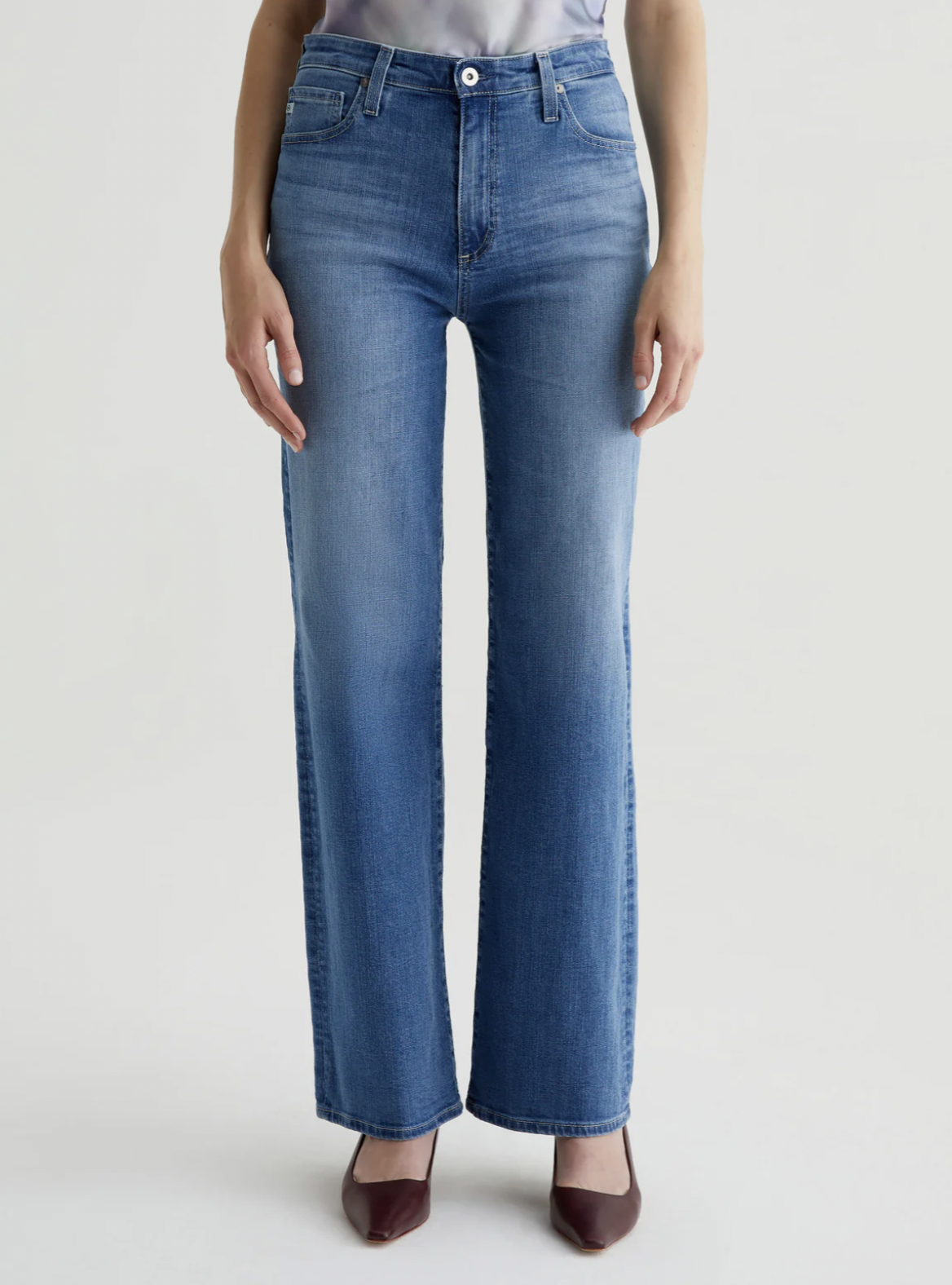 AG Ultra Highrise Wide Leg Denim