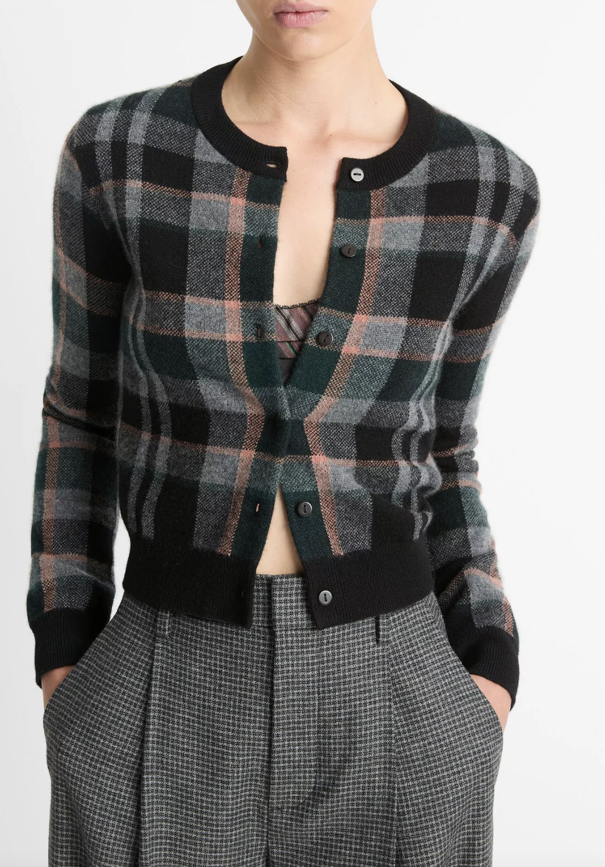 VIN Plaid Cardi