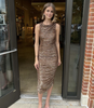 SM Metallic Midi Dress