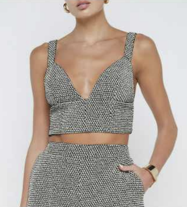 LA Tweed Bra Top