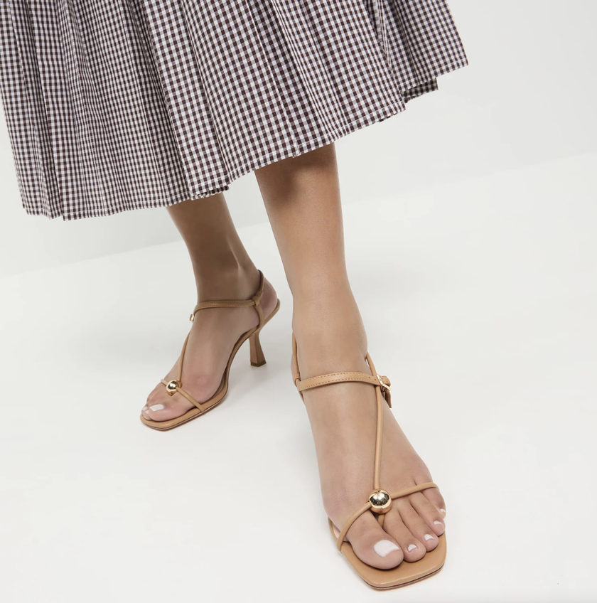 LOF Nude Heeled Sandal
