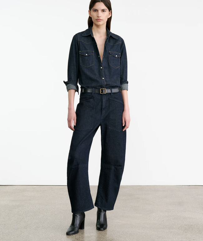 NIL Barrel Dark Wash Jean