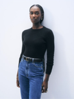 WHI Cashmere Slim Crew Sweater