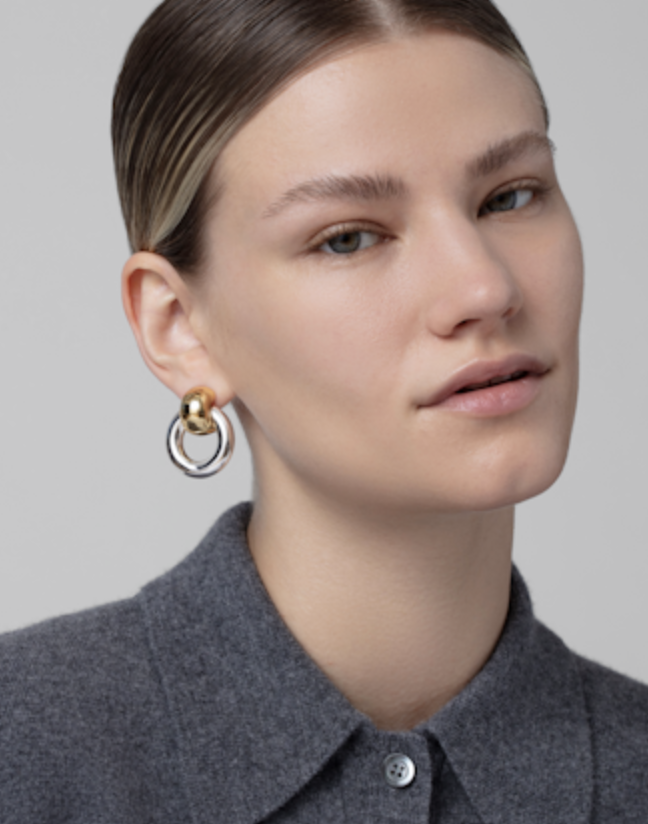 JEN Poilshed Interlocking Earrings