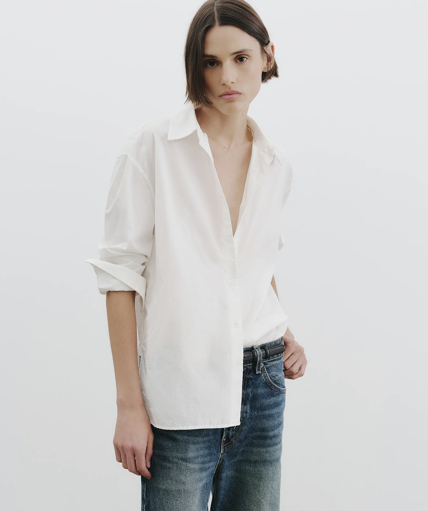 NIL Split Hem Buttondown Shirt