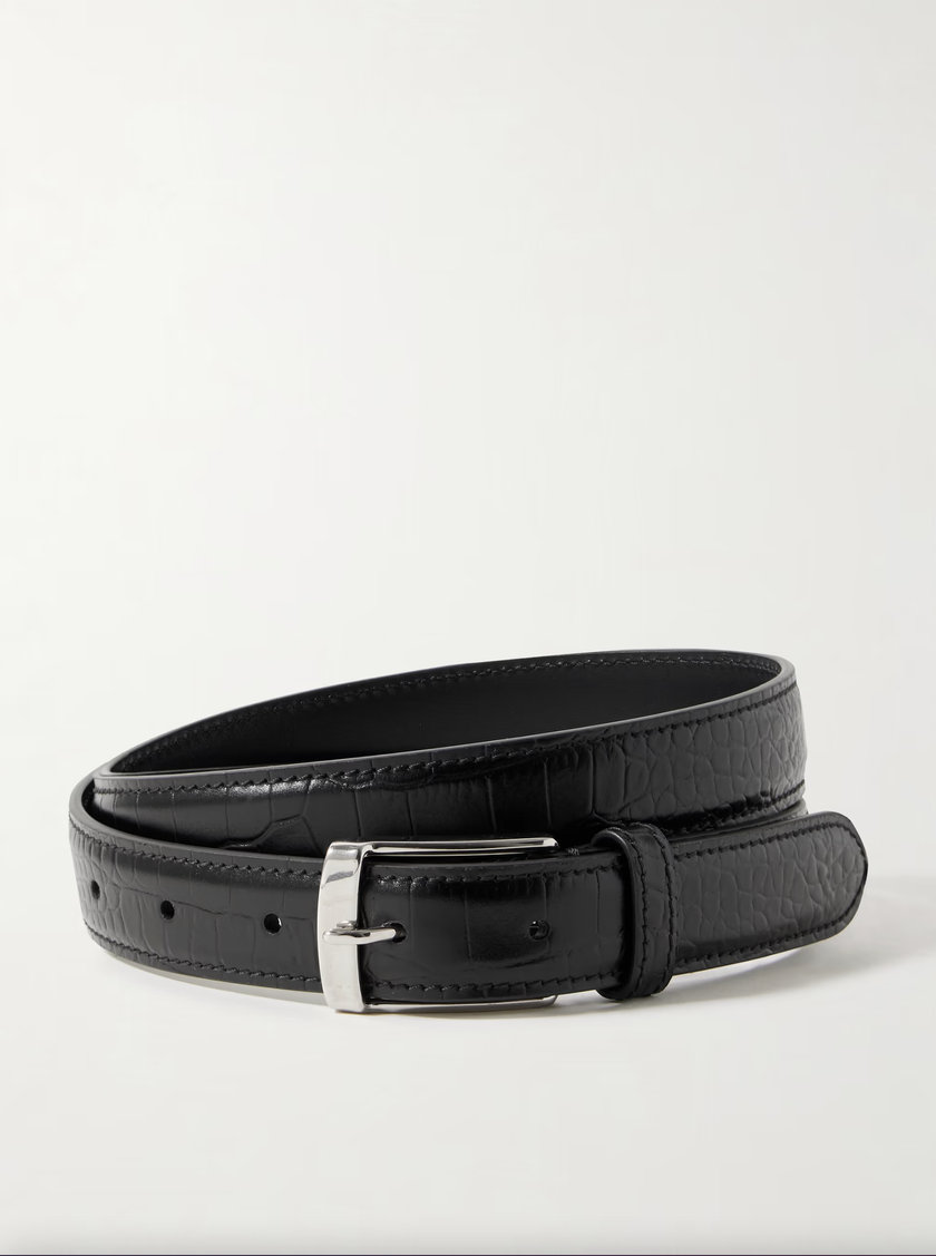 NIL Black Croc Belt