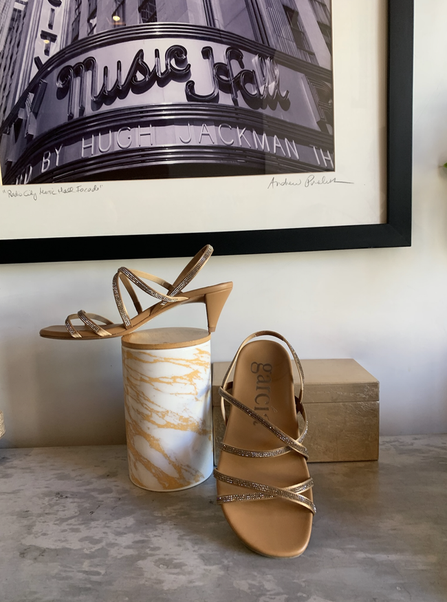 PG Strappy Rhinestone Heeled Sandal