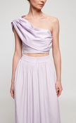 SWF One-Shoulder Lilac Top