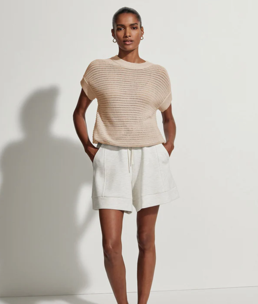 VAR Moon Open-Knit Top