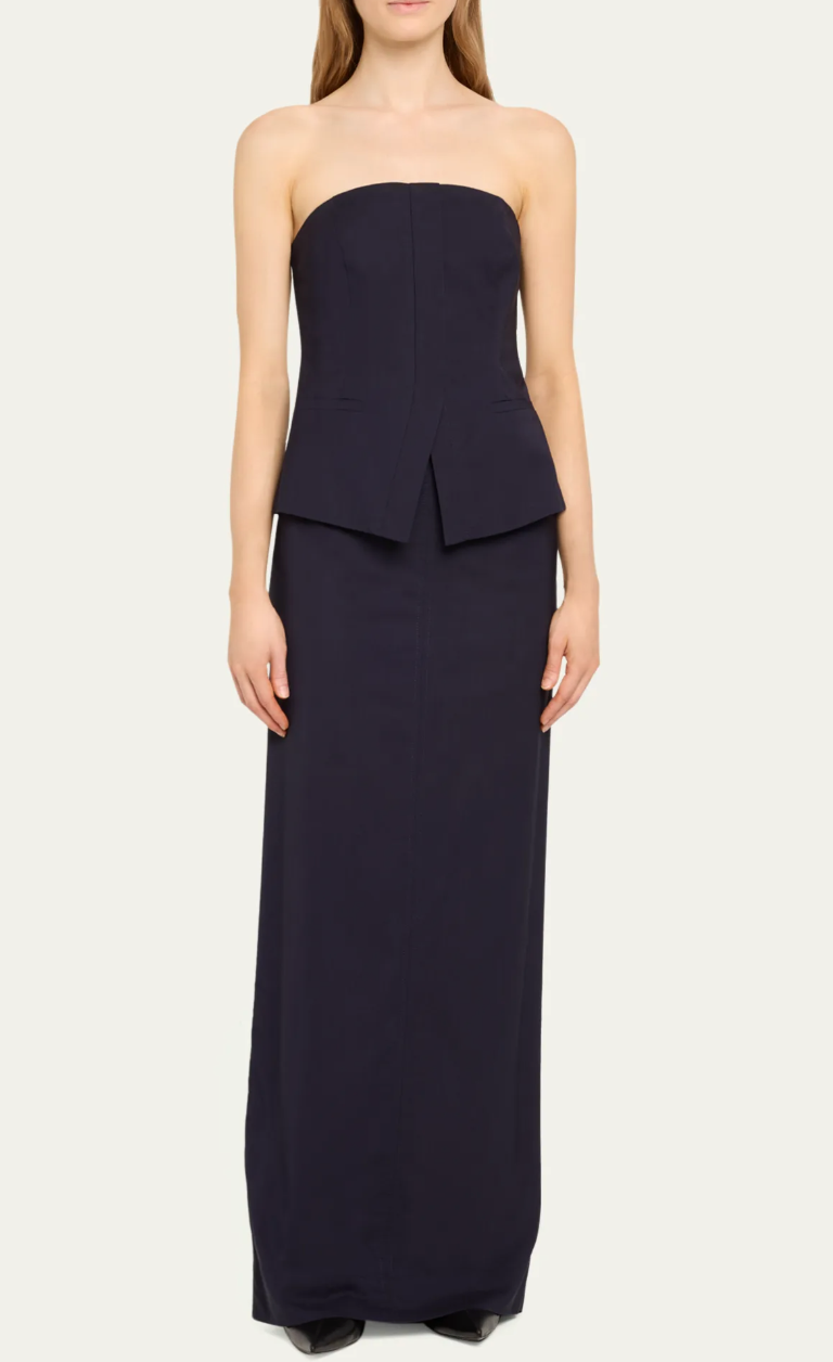 ALC Navy Suiting Maxi Skirt