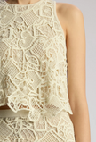 ALC White High-Neck Lace Tank